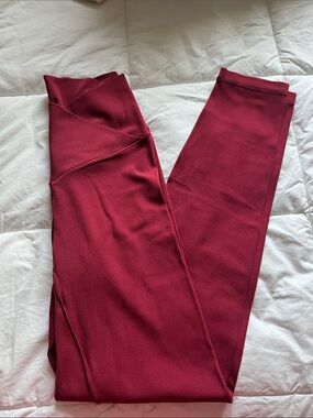 aerie Burgundy High-Rise Leggings